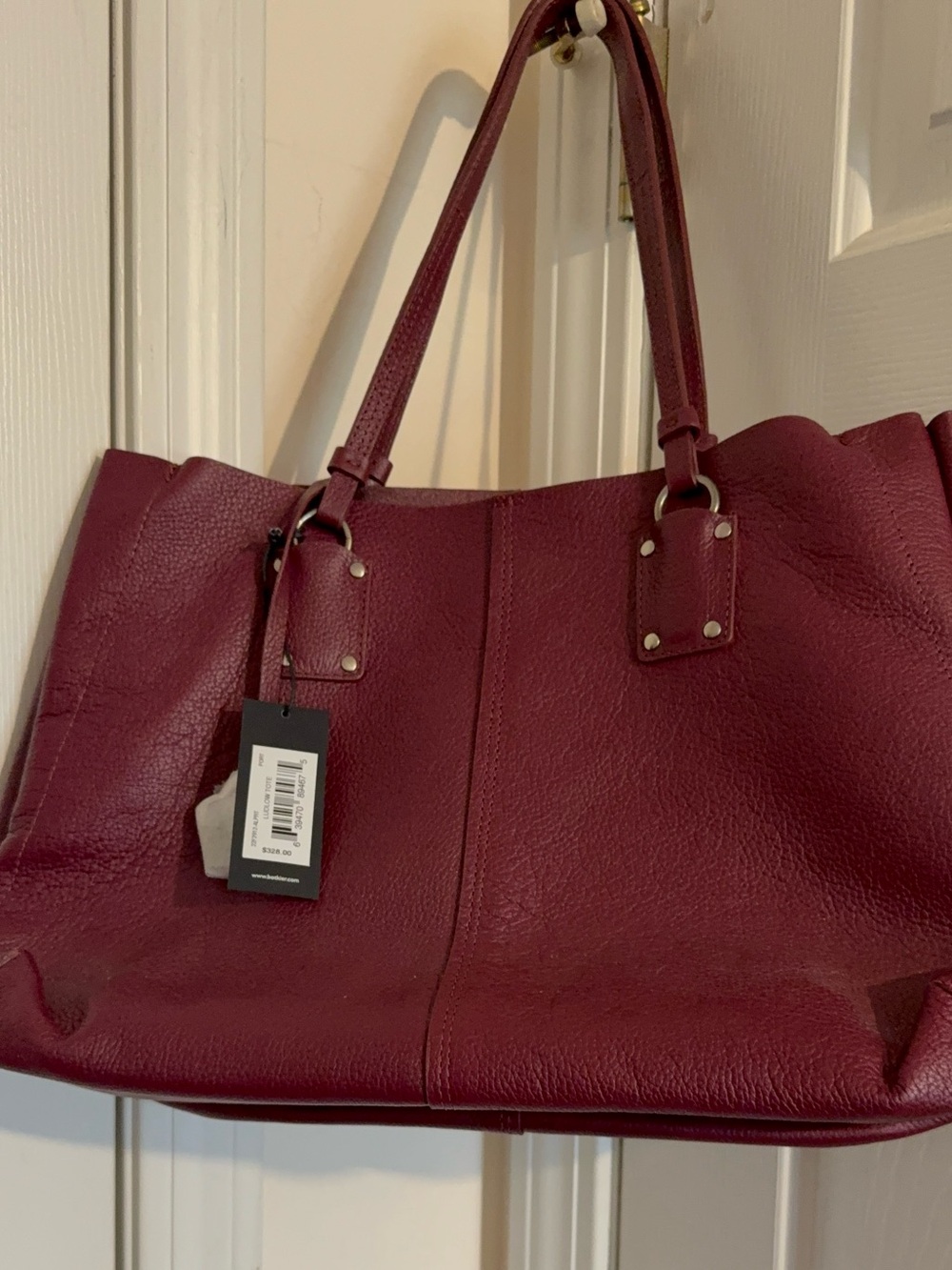 Botkier Women’s Leather Tote Bag in Burgundy
